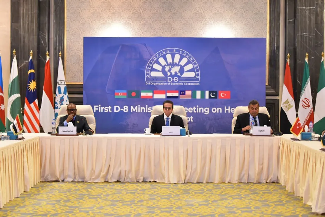 وزير الصحة المصري يترأس الجلسة الختامية للاجتماع الوزاري لصحة الدول الثماني النامية