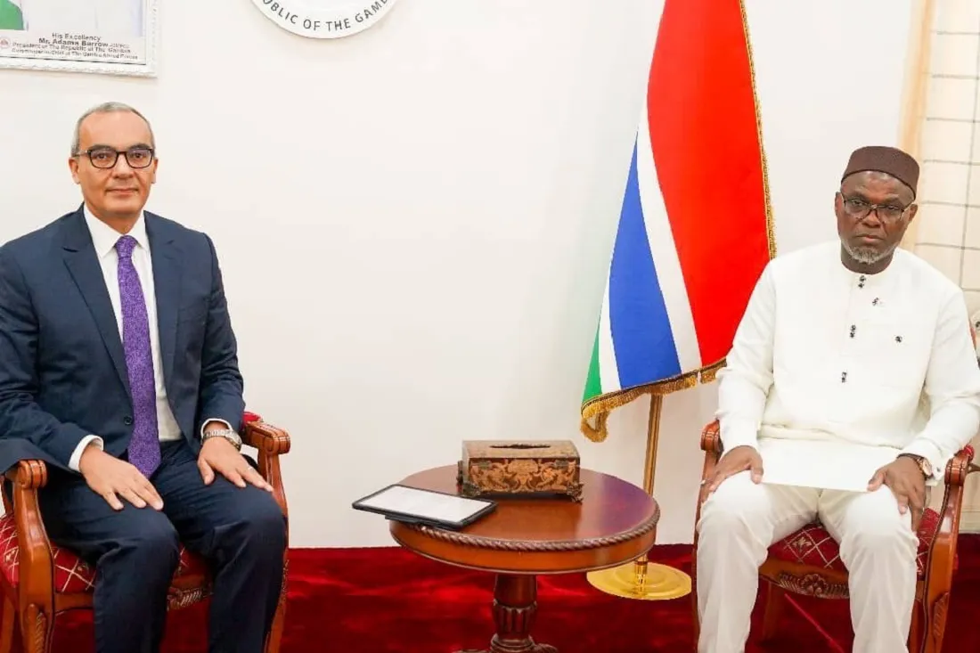 السفير المصري في داكار يلتقي نائب الرئيس الجامبي