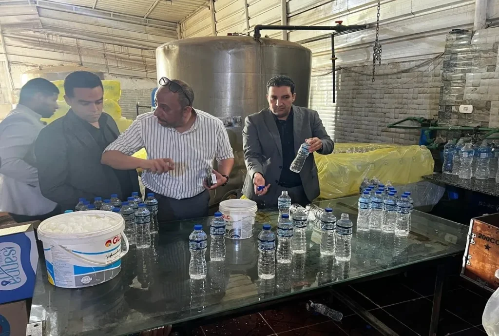 جهاز حماية المستهلك وضبط محطة تعبئة مياه معدنية تعمل دون ترخيص بالقليوبية