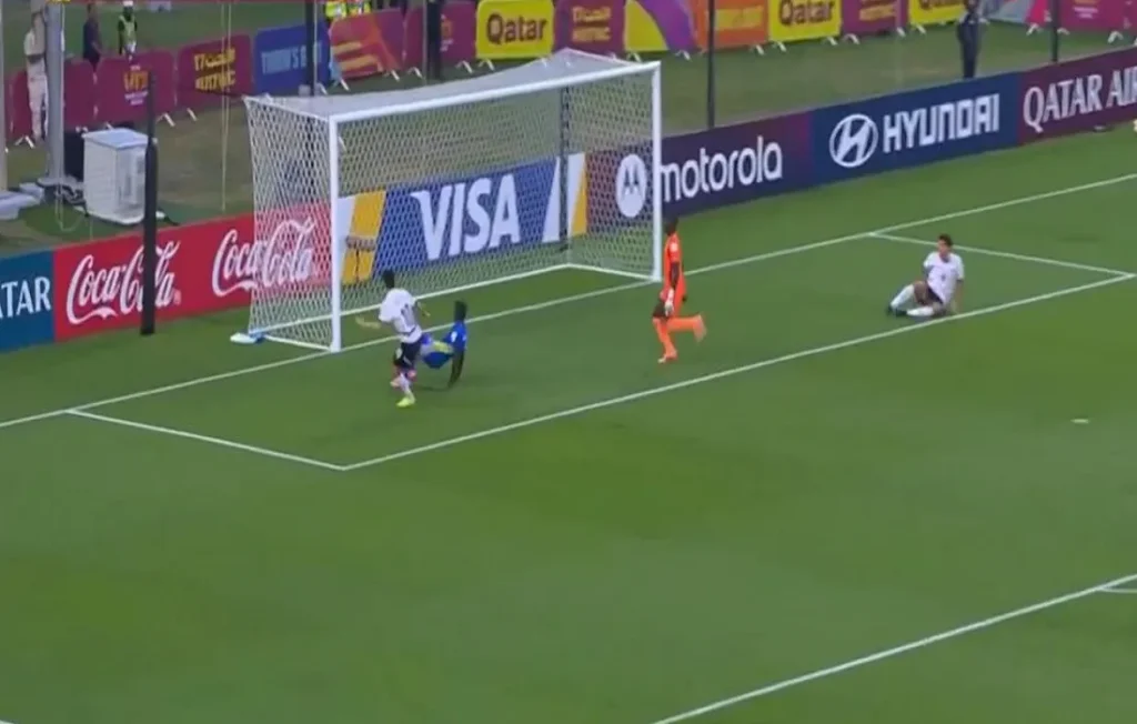 هدف اللاعب بلال عطية نجم منتخب مصر للناشئين تحت 17 عامًا في مرمى منتخب هايتي