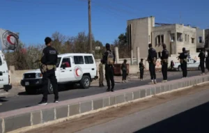 عناصر من الأمن الداخلي السوري في محيط السويداء ـ (وزارة الداخلية ـ صورة من الاخبارية السورية)