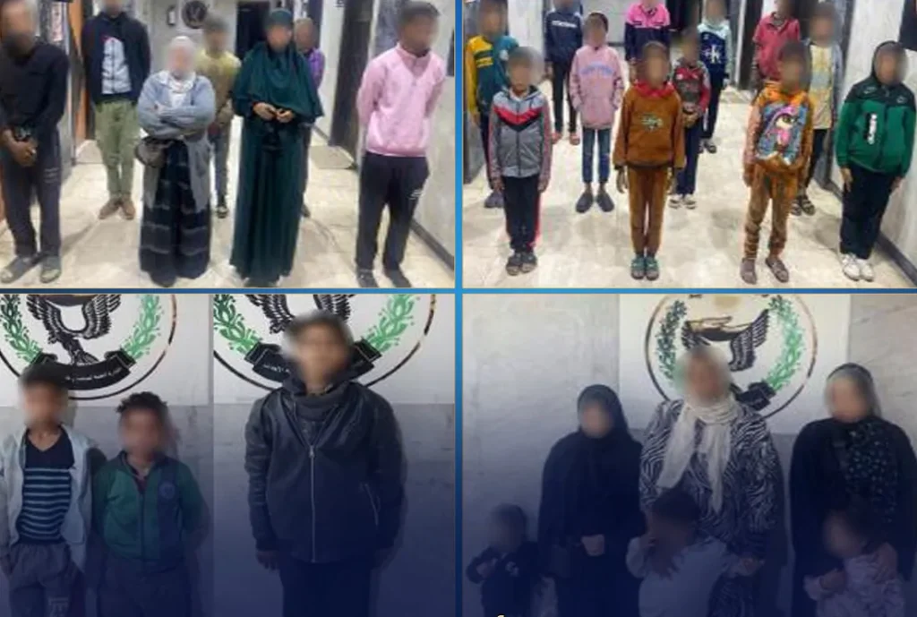 ضبط أعضاء الشبكة وتحرير الأطفال المغرر بهم