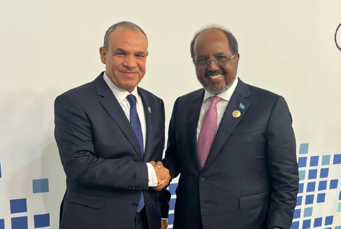 وزير الخارجية المصري يلتقي رئيس جمهورية الصومال