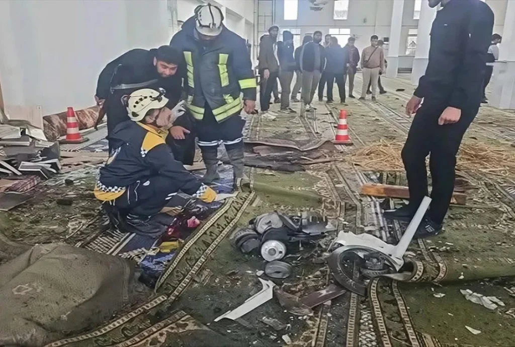 التفجير الإرهابي بمسجد الإمام علي في حمص