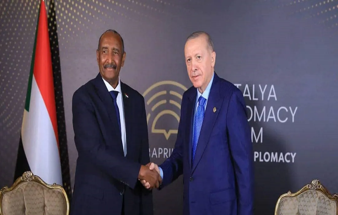 الرئيس التركي رجب طيب أردوغان ورئيس مجلس السيادة السوداني الفريق أول عبد الفتاح البرهان - أرشيفية