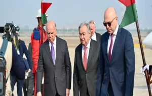 أنطونيو غوتيريش الأمين العام للأمم المتحدة في زيارة للعراق (صورة من الأمم المتحدة)