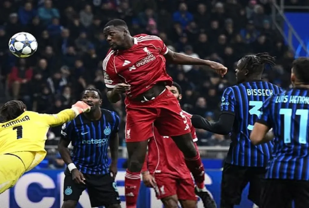 ليفربول وإنتر مبلان بدوري أبطال أوروبا