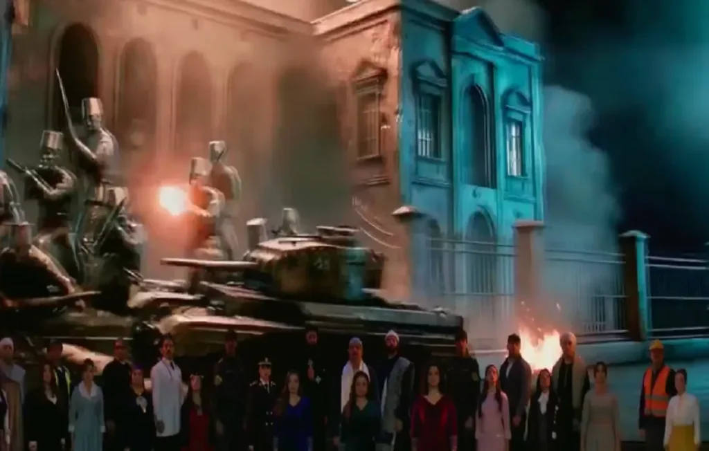 جانب من الاحتفال بعيد الشرطة الرابع والسبعين