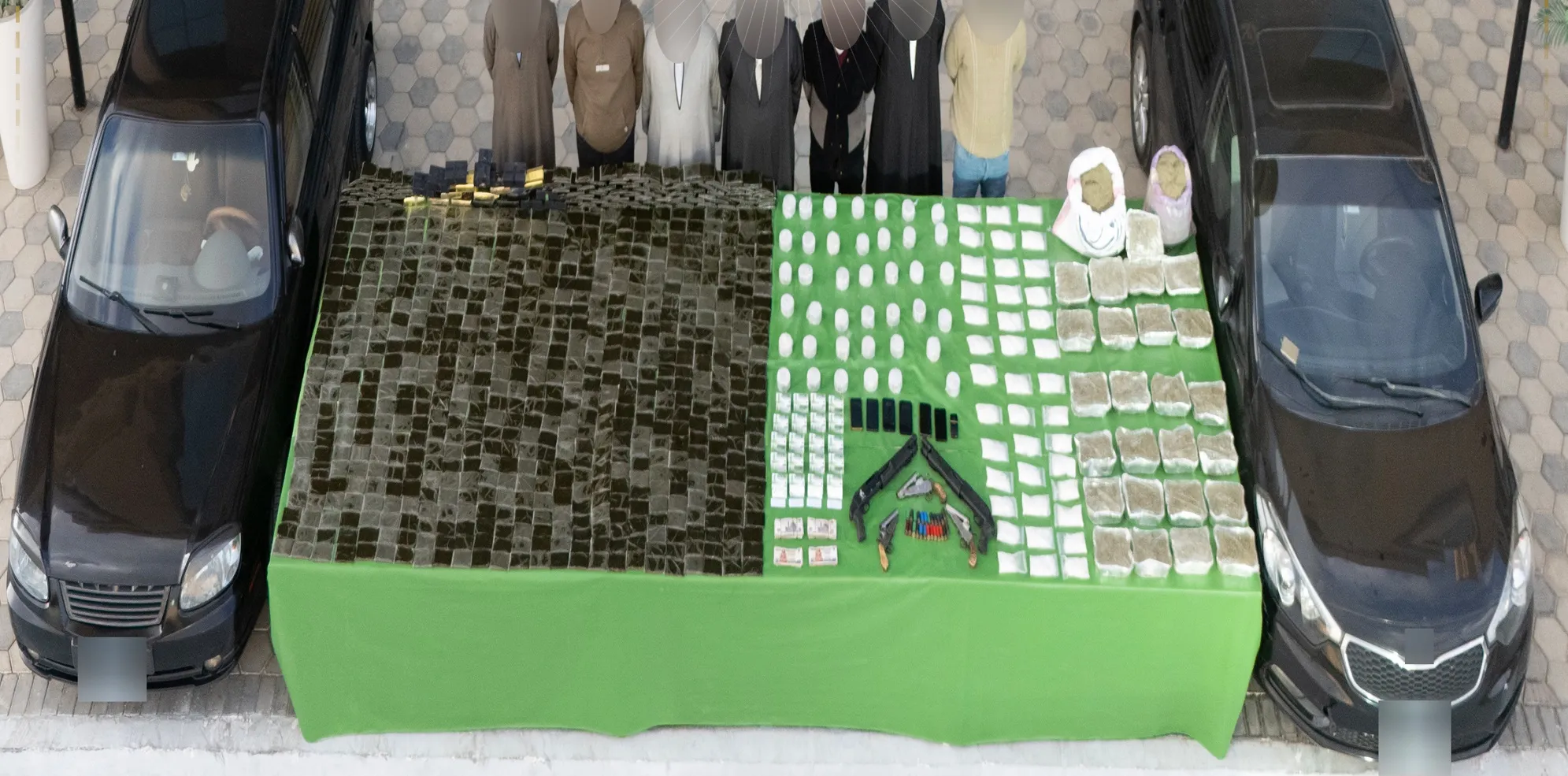 بعض تجار المخدرات والمضبوطات المحرزة