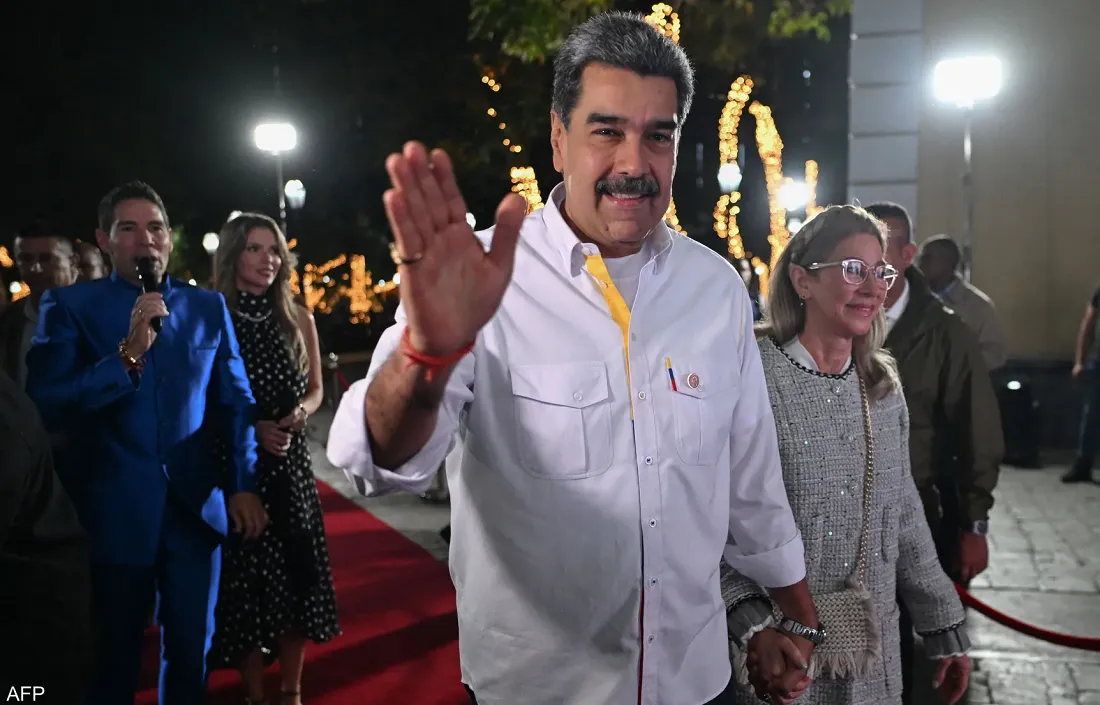 رئيس فنزويلا نيكولاس مادورو وزوجته - أرشيفية