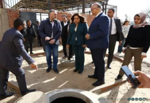 وزيرة التنمية المحلية والبيئة تفتتح وحدة البيوجاز بكفر شكر