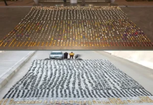 بعض المتهمين والمخدرات المضبوطة