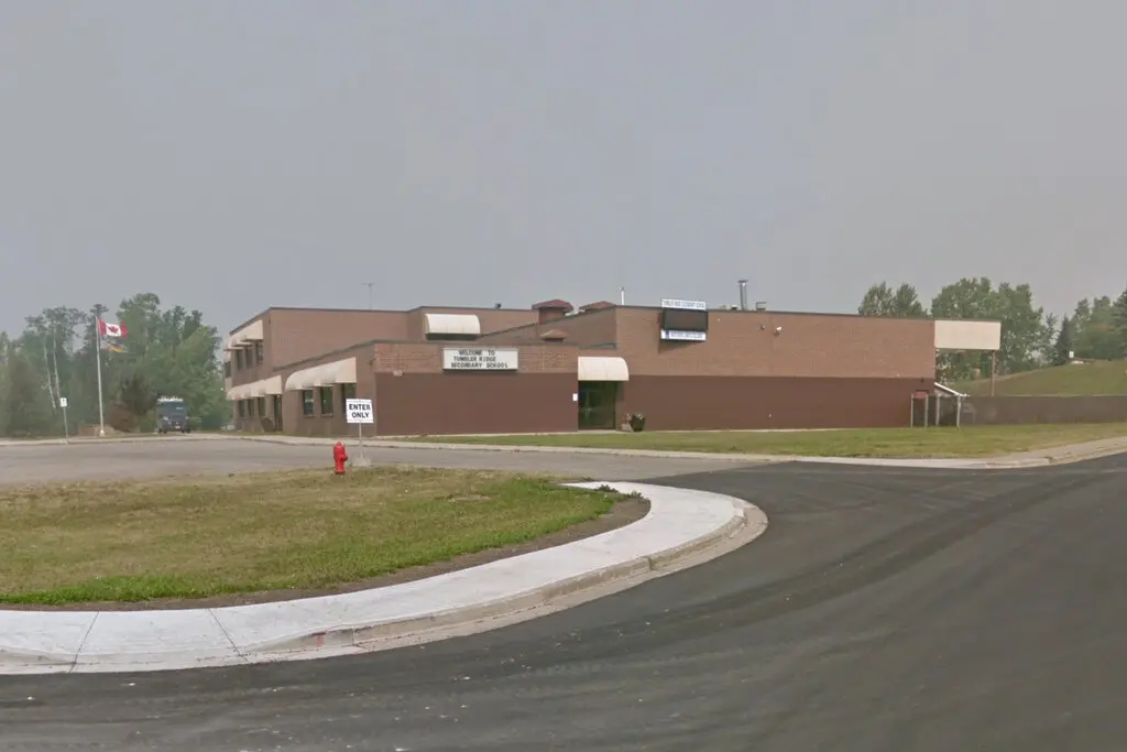 المدرسة التي وقعت فيها حادثة إطلاق النار في مقاطعة كولومبيا البريطانية بكندا