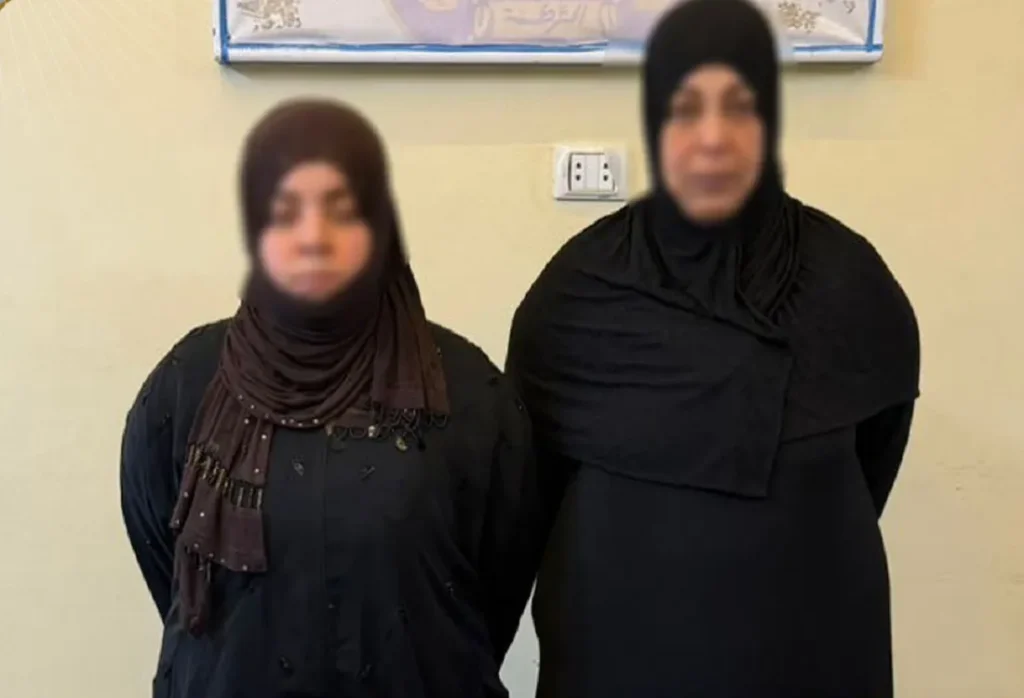 المتهمتان في قبضة رجال الأمن