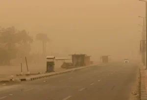 عاصفة ترابية تجتاح شمال مصر