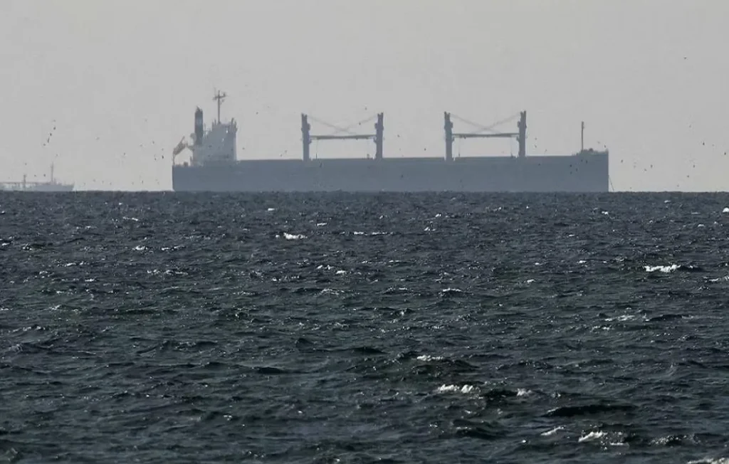 ناقلة نفط تبحر في الخليج العربي قرب مضيق هرمز يوم 11 مارس آذار 2026 – ( الصورة من رويترز)