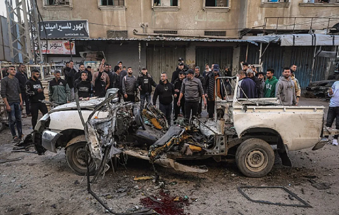 نتيجة قصف سيارة في غزة