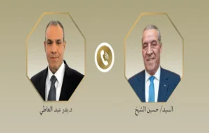 وزير الخارجية المصري ونائب الرئيس الفلسطيني