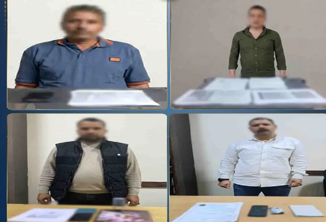 جانب من المتهمين بشركات السفر للخارج