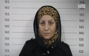 المرأة ضمن الخلية الإرهابية والمتهمة بمحاولة زرع عبوة ناسفة (وكالة سانا)