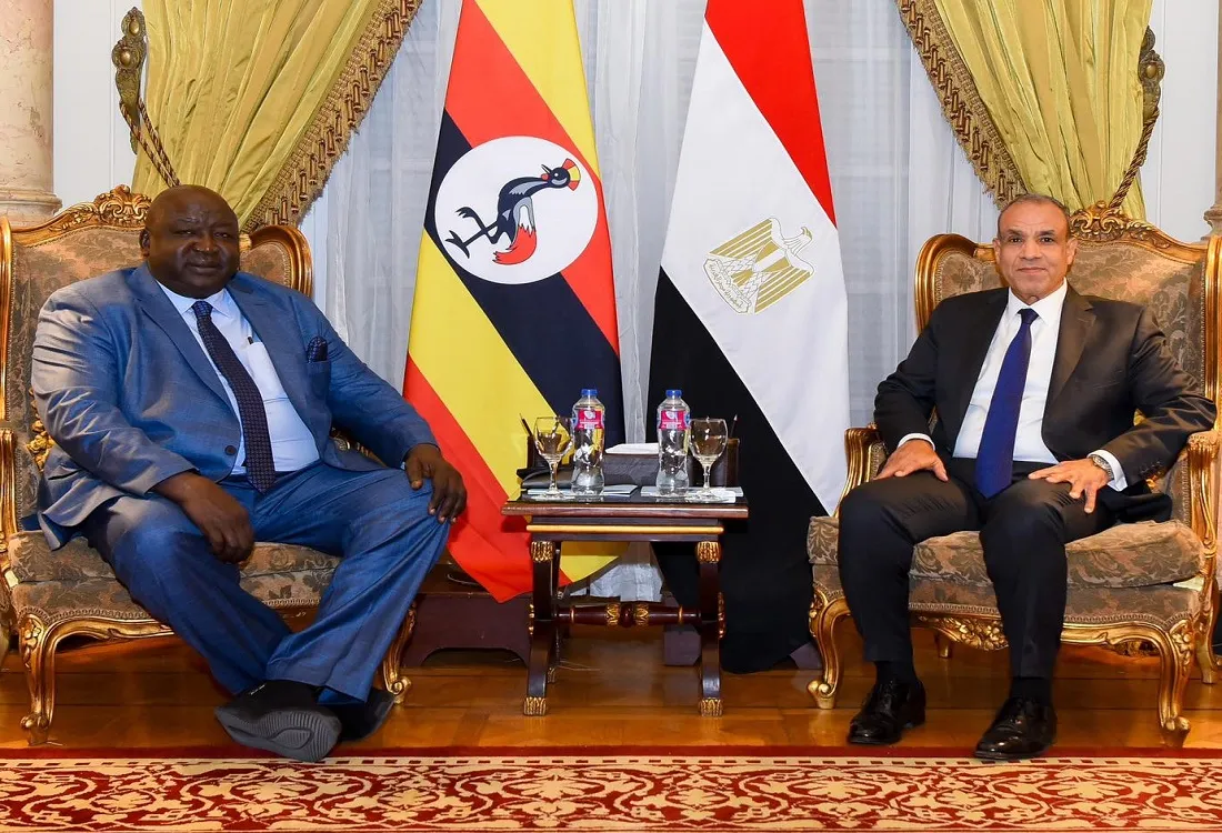 استقبال وزير الخارجية المصري لنظيره الأوغندي