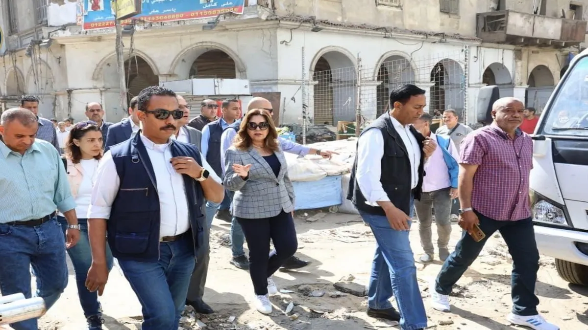 سوق العتبة وزيرة التنمية المحلية الدكتورة منال عوض الموسكي