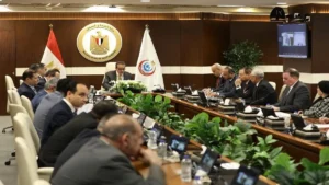 وزير الصحة خلال الاجتماع
