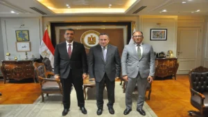 استقبال الدكتور عبدالعزيز قنصوة وزير التعليم العالي لمحافظ البحر الأحمر