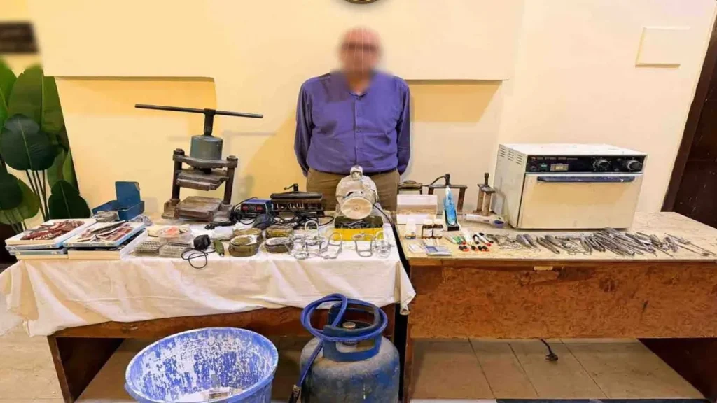 طبيب الأسنان المزيف في قبضة رجال أمن القاهرة