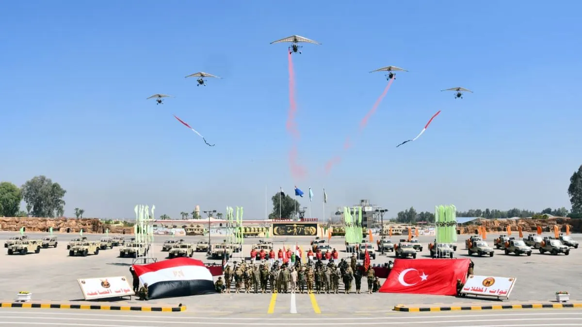 انطلاق التدريب المصري التركي المشترك «العقاب الذهبي»