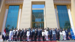 صورة تذكارية من الدورة التدريبية للشرطة النسائية الدولية في المركز المصري لحفظ السلام