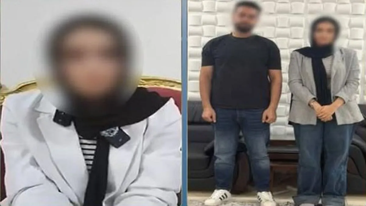 الشاب وخطيبته السابقة التي قامت باتهامه بإجباره على توقيع إيصالات أمانة