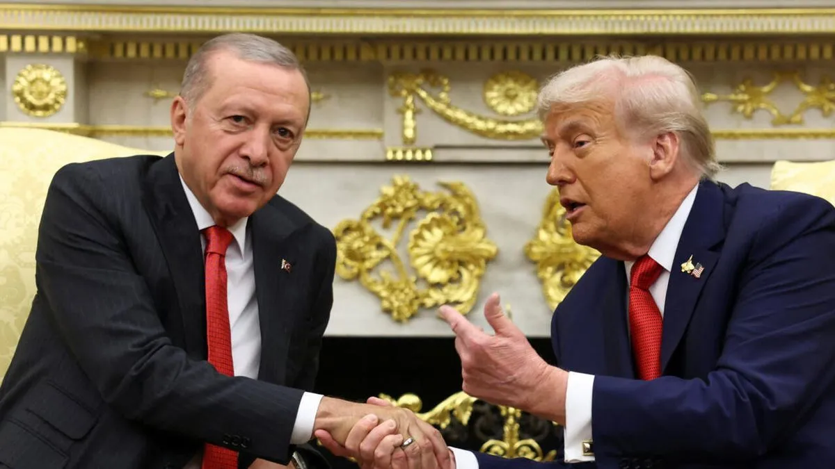 الرئيس الأمريكي دونالد ترامب مع نظيره التركي رجب طيب أردوغان في لقاء سابق