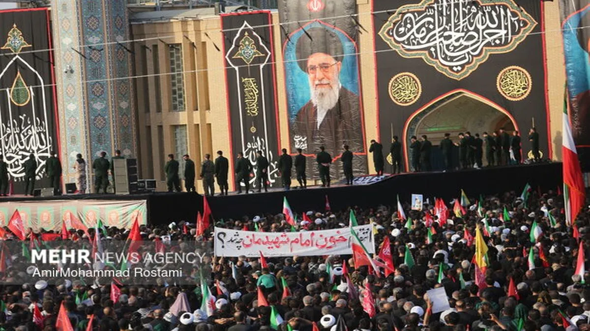 مراسم تشييع علي الخامنئي في مدينة قم