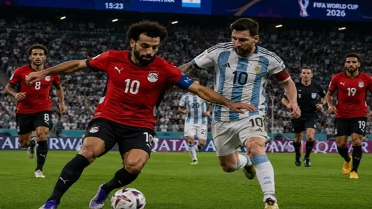 من مباريات اليوم في كأس العالم مصر والأرجنتنين