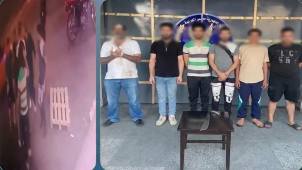 ضبط المتهمين بعد ليلة دامية في الإسماعيلية – والصورة على اليسار أثناء المشاجرة من واقع فيديو مسجل