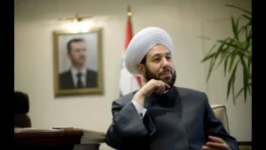 مفتي سوريا السابق أحمد حسون في نظام بشار الأسد – صورة أرشيفية