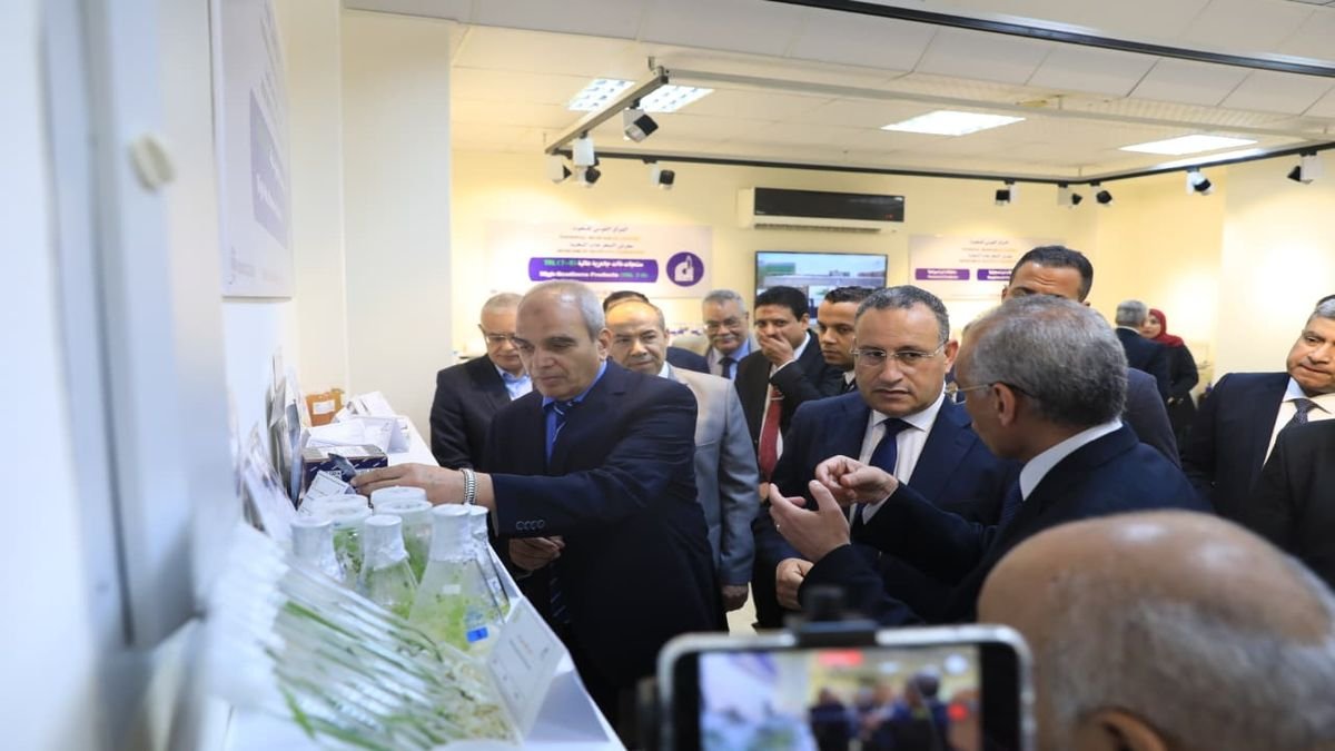 الدكتور عبد العزيز قنصوة وزير التعليم العالي والقائم بعمل وزير الثقافة يتفقدان المركز القومي للبحوث