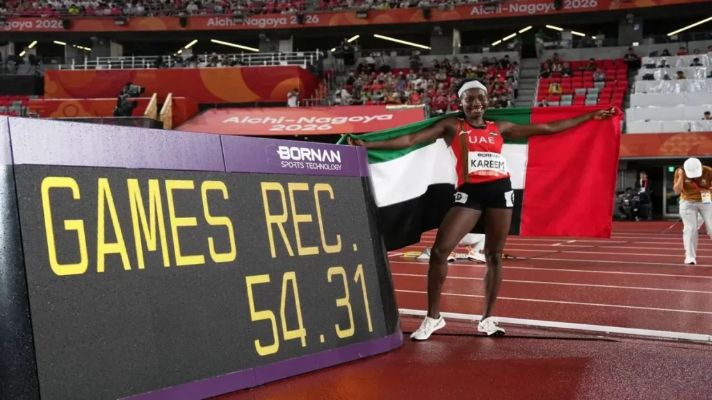 عداءة المنتخب الوطني الإماراتي مريم كريم