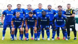 فريق خيتافي قبل مباراته مع ريال بيتيس في الدوري الإسباني