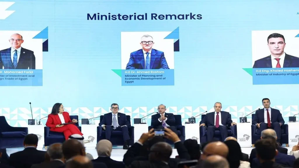 وزير الاستثمار في جلسة وزارية رفيعة المستوى ضمن فعاليات منتدى العلمين أفريقيا