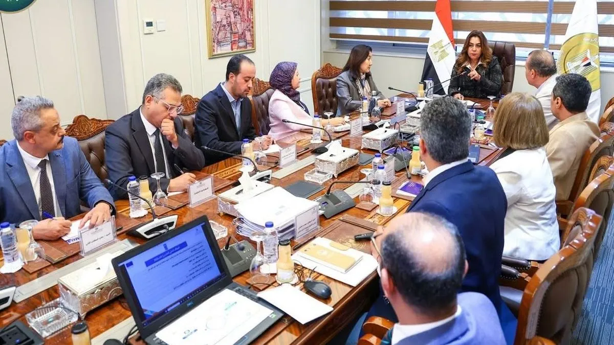 وزيرة التنمية المحلية والبيئة تستعرض الموقف التنفيذي لمشروع الدعم الفني ومشروعات التنمية الاقتصادية