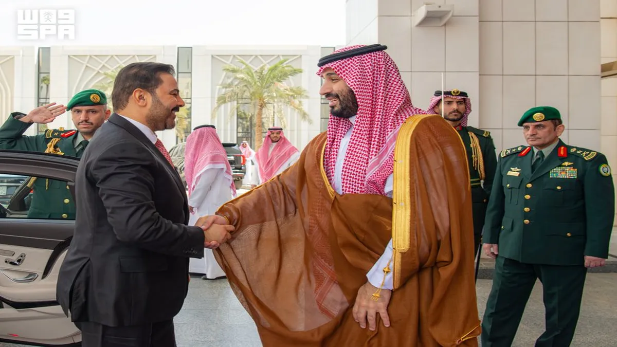 محمد بن سلمان يستقبل رئيس الوزراء العراقي علي فالح الزيدي في الرياض